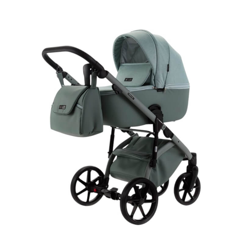 Carucior copii 3 in 1 Nola Natura Collection Adamex Mint cu scoica testata ADAC