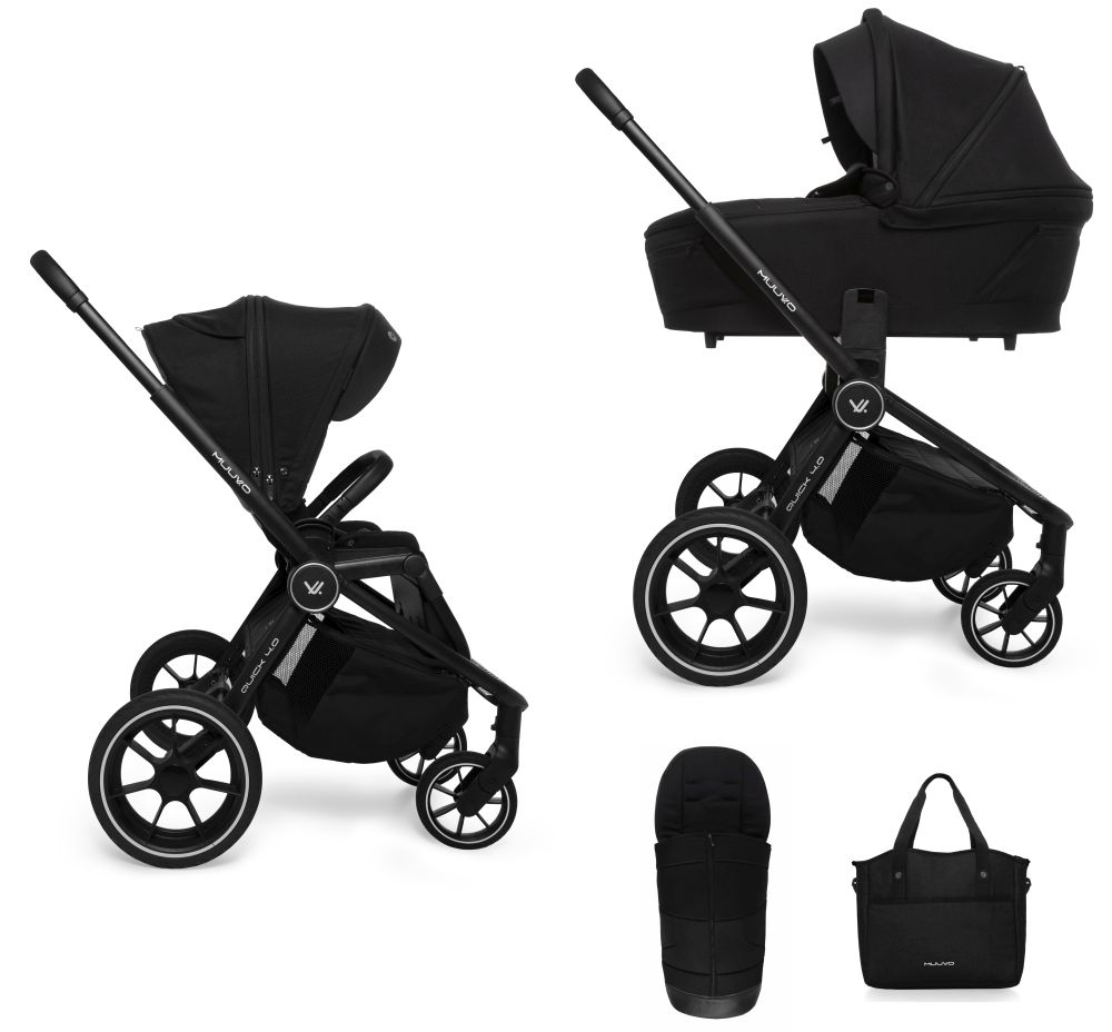 Carucior copii 2 in 1 Muuvo Quick 4.0 Classic Black