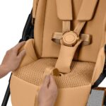 NEW Cybex Melio Carbon Cinnamon Yellow 3in1 cu Cloud G Plus Recline ADAC - imagine 6