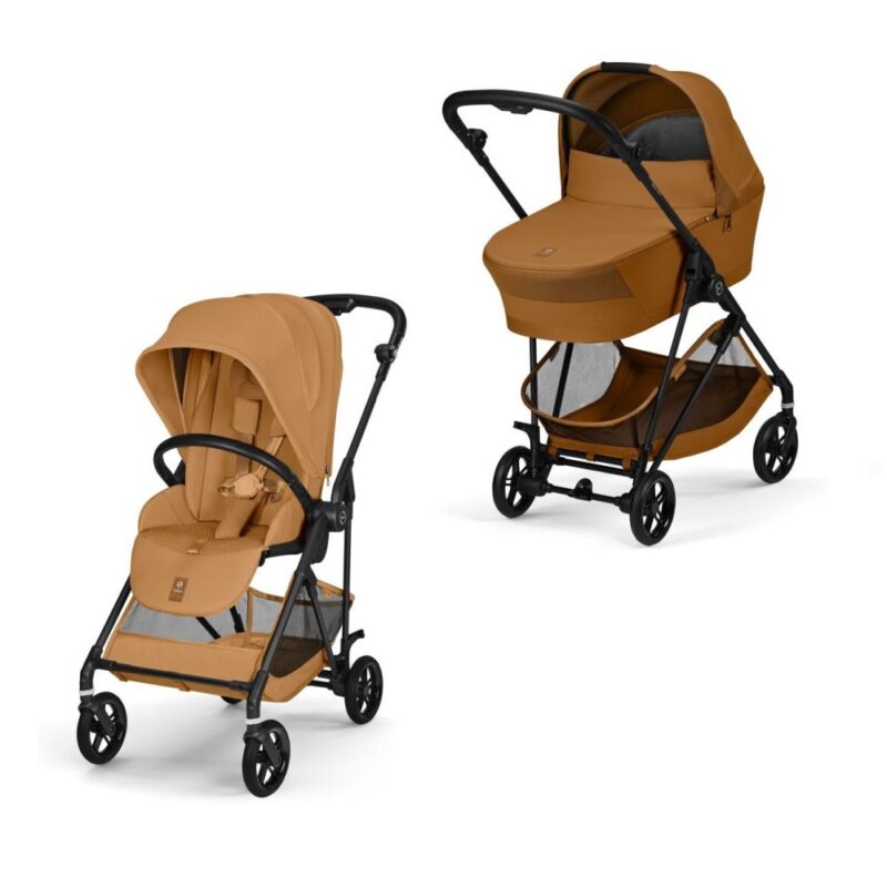 NEW Cybex Melio Carbon Cinnamon Yellow 4in1 cu Cloud G Plus Recline ADAC si baza isofix