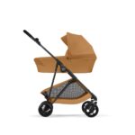 NEW Cybex Melio Carbon Cinnamon Yellow 3in1 cu Cloud G Plus Recline ADAC - imagine 9