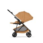 NEW Cybex Melio Carbon Cinnamon Yellow 3in1 cu Cloud G Plus Recline ADAC - imagine 3