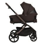Carucior copii Como Adamex Chocolate Brown 2 in 1 cu landou pliabil - imagine 2
