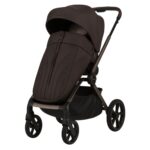 Carucior copii Como Adamex Chocolate Brown 2 in 1 cu landou pliabil - imagine 5