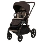 Carucior copii Como Adamex Chocolate Brown 2 in 1 cu landou pliabil - imagine 3