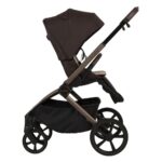 Carucior copii Como Adamex Chocolate Brown 2 in 1 cu landou pliabil - imagine 4