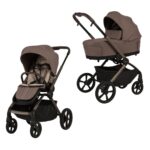 Carucior copii Como Adamex Chocolate Fango 2 in 1 cu landou pliabil