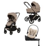 Carucior cu landou pliabil Como Adamex Natura Latte 4in1 cu Cybex ADAC si isofix