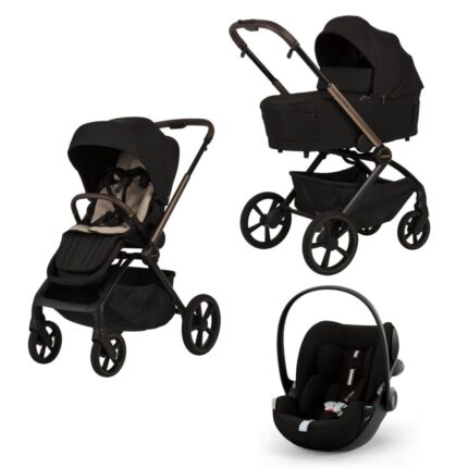 Carucior cu landou pliabil Como Adamex Satin 3 in 1 cu Cybex Cloud G+ ADAC