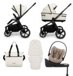Carucior copii Muuvo Five Desert Sand 4in1 cu Cybex Cloud G Plus ADAC si isofix