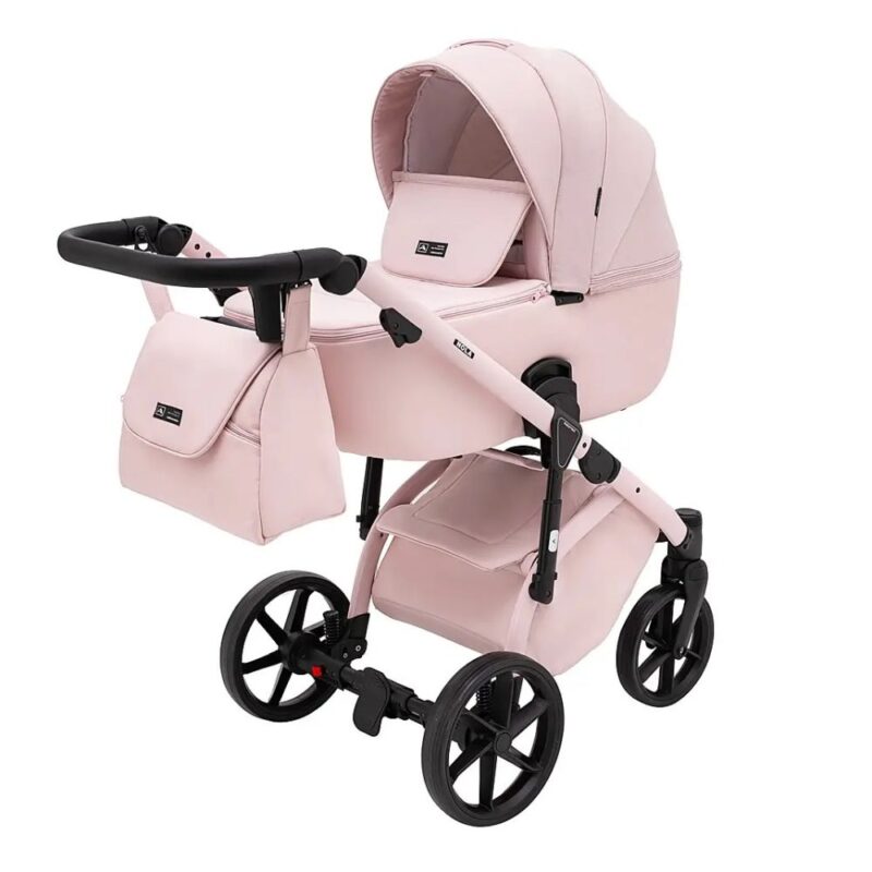 Carucior copii 3 in 1 Nola Adamex Natura Collection Rose cu scoica testata ADAC