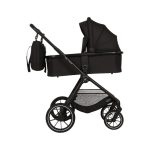 Carucior Copii Adamex Nova Black 4in1 cu scoica Cybex Cloud G plus ADAC si isofix - imagine 5