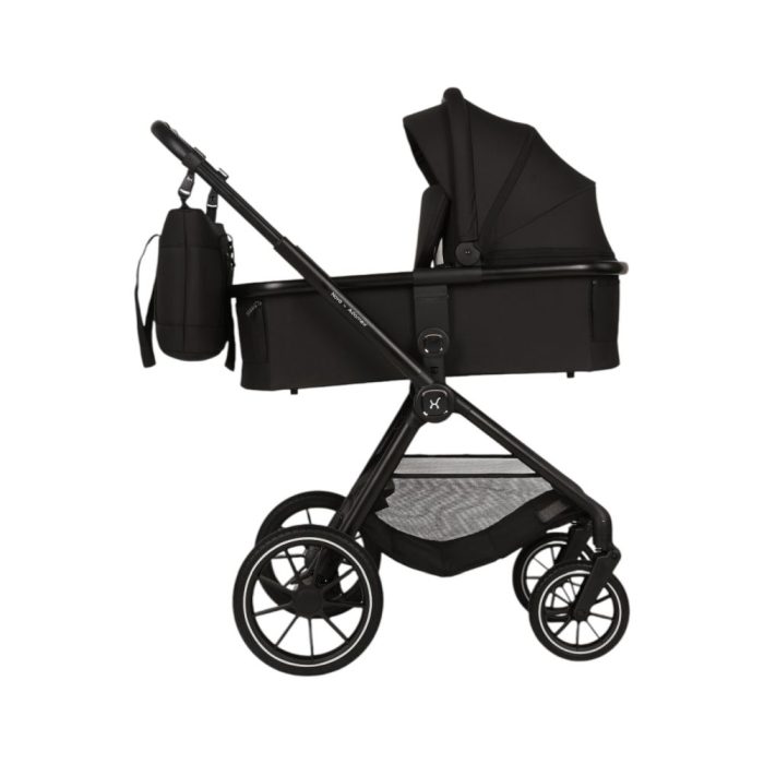 Carucior Copii Adamex Nova Black 4in1 cu scoica Cybex Cloud G plus ADAC si isofix - imagine 5