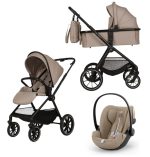 Carucior Copii Adamex Nova Cappucino 3in1 cu scoica Cybex Cloud G plus ADAC