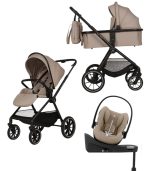 Carucior Copii Adamex Nova Cappucino 4in1 cu scoica Cybex Cloud G plus ADAC si isofix