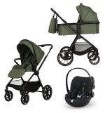 Carucior Copii Adamex Nova Green 3in1 cu scoica Cybex Cloud G plus ADAC