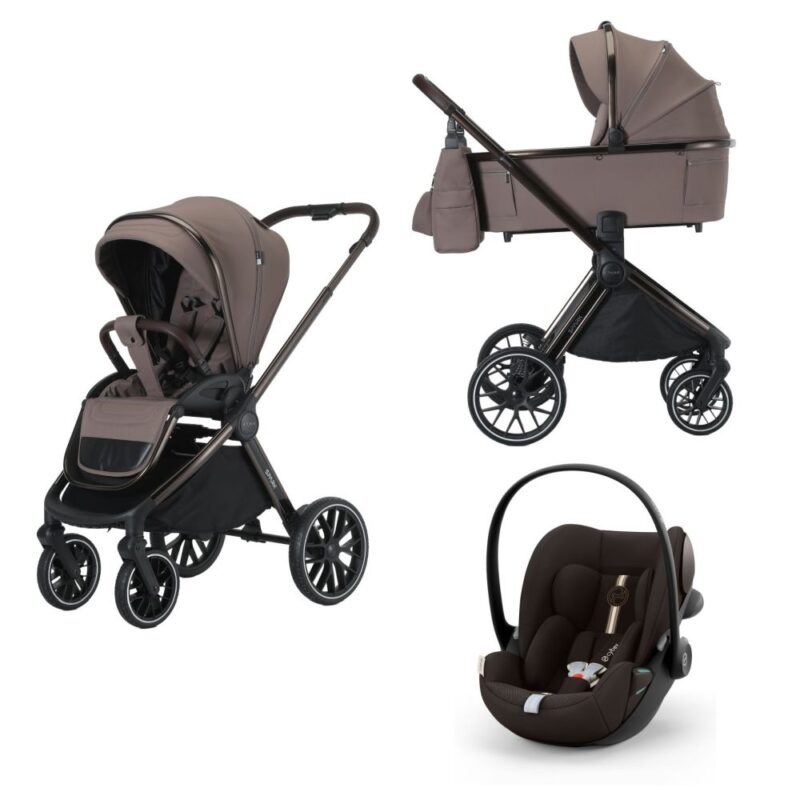Spark Adamex Champagne-Latte 4in1 cu scoica Cybex Cloud G3 plus si isofix