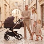 Carucior copii Como Adamex Chocolate Brown 2 in 1 cu landou pliabil - imagine 6