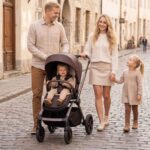 Carucior copii Como Adamex Chocolate Brown 2 in 1 cu landou pliabil - imagine 7
