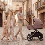 Carucior copii Como Adamex Chocolate Fango 2 in 1 cu landou pliabil - imagine 6