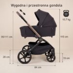 Carucior cu landou pliabil Como Adamex Satin 3 in 1 cu Cybex Cloud G+ ADAC - imagine 7