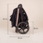 Carucior cu landou pliabil Como Adamex Satin 3 in 1 cu Cybex Cloud G+ ADAC - imagine 9