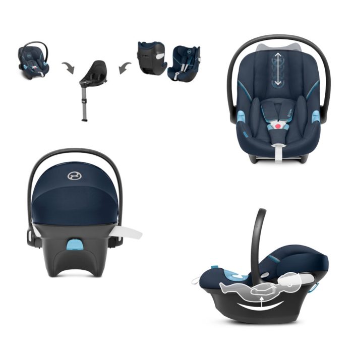 Scoica Auto Cybex Aton S2 I-Size Culoare Lava Grey - imagine 2