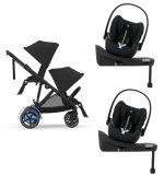 Cybex E-Gazelle S electric Moon Black 3in1 cu scoici Cloud G plus ADAC si baze isofix G