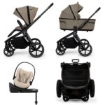 Carucior copii cu landou pliabil Muuvo Fold Mokka 4in1 cu Cybex Cloud G3 Plus si isofix