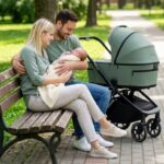 Carucior copii cu landou pliabil Muuvo Fold Pine Green 3in1 cu Cybex Cloud G3 Plus - imagine 8