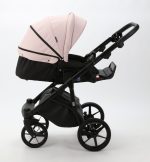 Carucior copii 3 in 1 Nola Adamex Deluxe Rose Leather SA15 cu scoica testata ADAC