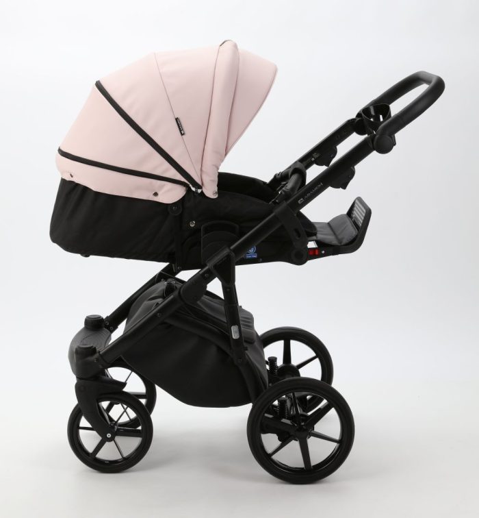Carucior copii 3 in 1 Nola Adamex Deluxe Rose Leather SA15 cu scoica testata ADAC