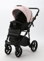 Carucior copii 3 in 1 Nola Adamex Deluxe Rose Leather SA15 cu scoica testata ADAC
