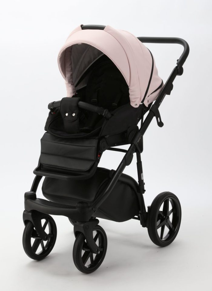 Carucior copii 3 in 1 Nola Adamex Deluxe Rose Leather SA15 cu scoica testata ADAC