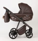 Carucior 3 in 1 Quantum Adamex Natura Coffee cu scoica testata ADAC