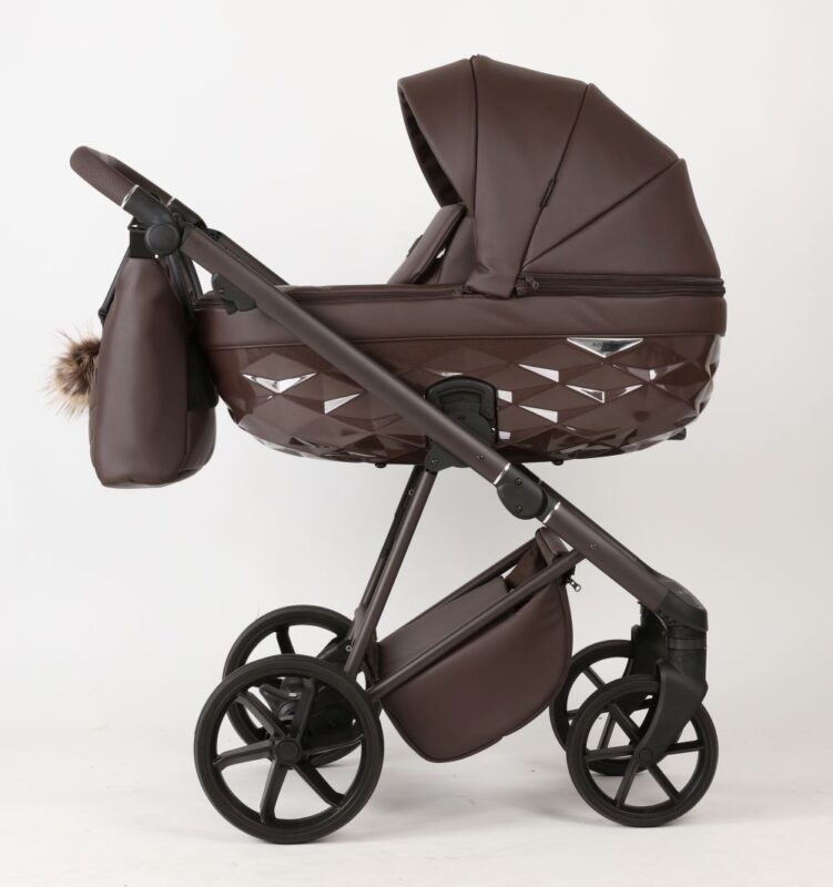 Carucior 3 in 1 Quantum Adamex Natura Coffee cu scoica testata ADAC