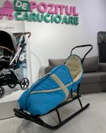 Sanie copii cu sac imblanit Oslo LoliBebe Blue