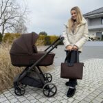 Carucior copii Sigma Natura Coffee Adamex 3 in 1 cu scoica testata ADAC - imagine 2