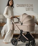 Spark Adamex Champagne-Latte 4in1 cu scoica Cybex Cloud G3 plus si isofix - imagine 9