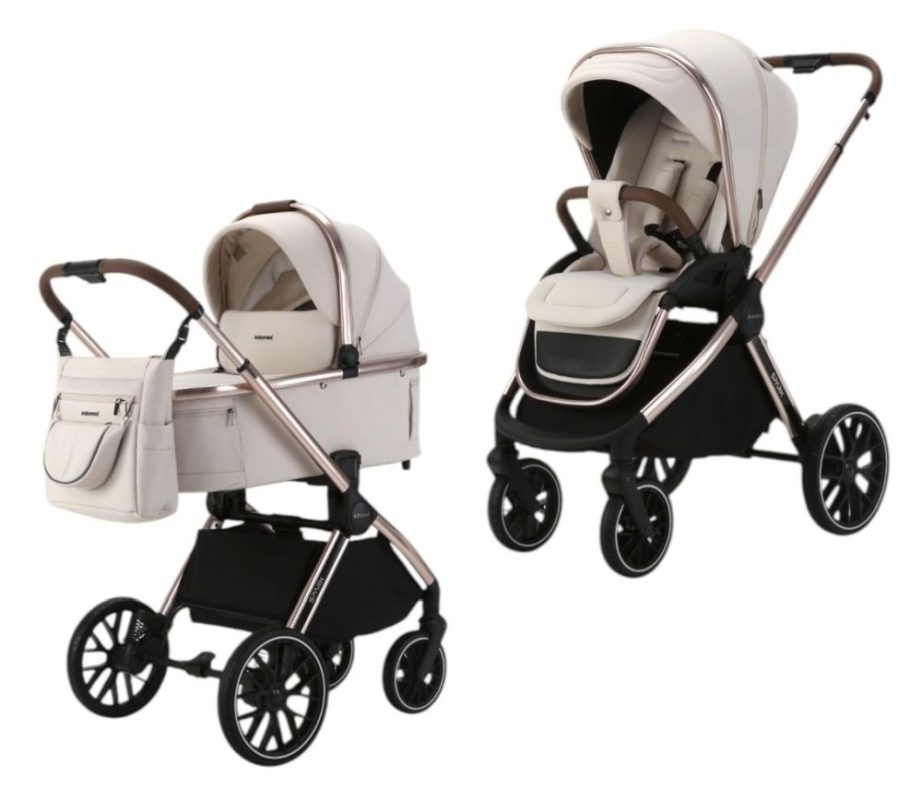 Spark Adamex Champagne-Vanilla 3in1 cu scoica Cybex Cloud G plus ADAC