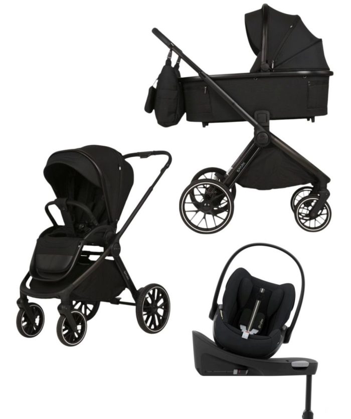 Spark Adamex Velvet-Carbon 4in1 cu scoica Cybex Cloud G plus ADAC si isofix - imagine 1