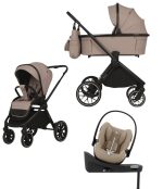 Spark Adamex Velvet-Latte 4in1 cu scoica Cybex Cloud G plus ADAC si isofix