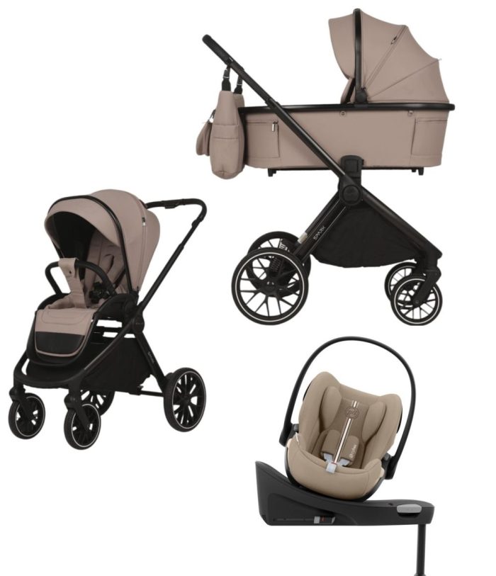 Spark Adamex Velvet-Latte 4in1 cu scoica Cybex Cloud G plus ADAC si isofix - imagine 1