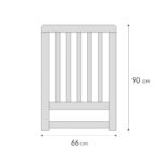 Patut din lemn Beige cu 2 laterale interschimbabile si saltea COCOS LoliBebe - imagine 7