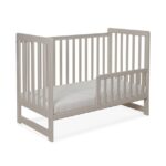 Patut din lemn Beige cu 2 laterale interschimbabile si saltea COCOS LoliBebe - imagine 3